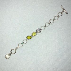 Lia Sophia Toggle Bracelet. 7.5” longest length